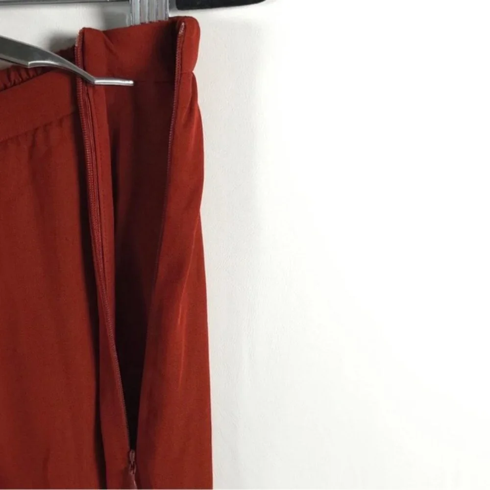 NWT ZARA Wide Leg Flowy Back Elastic Waist Pants Flying FabricCooper 9479/054 XL
